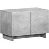 vidaXL Supporto TV 60 x 34.5 x 40 cm Grigio Cemento