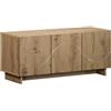 vidaXL Supporto TV 90 x 34.5 x 40 cm Rovere Artigianale