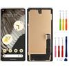 SwarKing Schermo digitale TFT LCD di ricambio compatibile con Google Pixel 7 Pro GP4BC GE2AE (nero con cornice) Display LCD Touch Screen Digitizer Assembly con strumenti di riparazione, 6,7 pollici