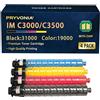PRYVONIA IM C3500 IM C3000 - Cartucce toner compatibili per Ricoh 842251 842254 842253 842252 C3500A C3000A, ricambio per IMC3500 IMC3000, confezione da 4 pezzi, nero/ciano/magenta/giallo)