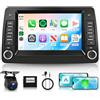 Rimoody 4G+64G Autoradio Android per FIAT Panda 169 2002-2012 Carplay | Wireless Android Auto 7 Touchscreen Schermo IPS FM/RDS/EQ Comandi al Volante GPS Bluetooth Mirror Link WiFi Retrocamera