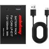 edekoy Batteria LP-E17 per fotocamera Canon EOS 250D R100 R50 R10 R8 RP | Ricarica diretta tramite porta USB-C, non necessita di caricabatterie LP-E17