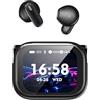 Relxhome NE68 AI Cuffie Traduzione Simultanea, 2026 Auricolari Bluetooth 6.0 Wireless, 3 in1 Traduttore Simultaneo Vocale 60 Ore con ENC, 150 Lingue Auricolari Traduttori Istantanei Vocali Gratuite