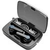 Mediawave Store - Auricolari Wireless Touch Cuffie Bluetooth 5.3 con Microfono integrato e Display LED, la scelta ideale Senza Fili per un audio e chiamate perfette (Nero)