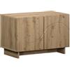 vidaXL Supporto TV 60 x 34.5 x 40 cm Rovere Artigianale