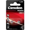 Camelion 12000211 - Batterie alcaline AG11/LR58/LR721/362 1,5 V, confezione da 2 pezzi