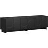 vidaXL Supporto TV 140 x 34.5 x 40 cm Nero Legno ingegnerizzato