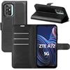 betterfon Custodia ZTE Blade A72 5G, custodia a portafoglio con scomparti per carte di credito, qualità TPU, compatibile con ZTE Blade A72 5G, colore nero
