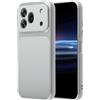 HULLIN Custodia protettiva in TPU per Honor 600 5G (6,5 pollici), con finestra per fotocamera, colore: argento o bianco