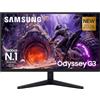 Samsung Monitor Gaming Odyssey G3 G30H (LS27HG302EUXEN), Flat, 27 | 16:9, FHD (1920x1080), HDR10, Frequenza di Aggiornamento 200Hz, Tempo di Risposta 1ms, AMD FreeSync Premium, HDMI, DP