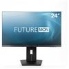 FutureNUC Future NUC Monitor Full HD 24 Pollici - 1920x1080 - AIO monitor aggiuntivo | Marchio tedesco | Garanzia di 4 anni - Altezza e inclinazione regolabili-2x HDMI-in-Compatibile VESA-Per casa e ufficio