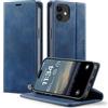 owlhold Cover per iPhone 12 Mini Custodia iPhone 12 Mini Premium Pelle PU Portafoglio Flip Libro [Antiurto] [Blocco RFID] [Cavalletto] [Carta Fessura] Custodia per iPhone 12 Mini - Blu