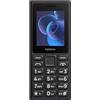 Nokia 105 2G Black - Display 2, Batteria 1000mAh, Torcia Dual LED, Dual SIM, FM radio, MP3, USB Type-C, 4MB RAM, Memoria 4MB espand. fino a 32GB con MicroSD opz., IP54, jack audio.