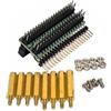 DSLRKIT 1 a 3 40 pin GPIO Splitter Extender per R Pi 5 4B 400 500 Sense HAT | Gioco Active Cooler, accesso M.2 HAT+ e AI HAT+, 2 porte maschio, 1 femmina, 3 opzioni maschio, etichette pinout