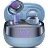 DUSONLAP Cuffie Bluetooth, Mini Auricolari Bluetooth con Stereo HiFi Immersivo Blu