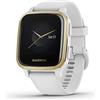 Garmin Venu Sq, GPS Smartwatch with Bright Touchscreen Display, Up to 6 Days of Battery Life, Light Gold and White