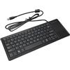 Ejoyous Tastiera Cablata con Touchpad 12.2in Ultra Sottile Compatta | Costruzione in ABS, Hub USB 2.0, Plug and Play, Compatibilità con Servizio Alimentare Marino Industriale, Produzione Medicale