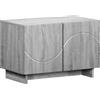 vidaXL Supporto TV 60 x 34.5 x 40 cm Sonoma grigio