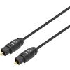 Manhattan 356060 Cavo Audio Ottico Digitale Toslink 1m Nero