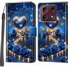 PHINIENLAND Cover per Motorola Edge 70 Pro / 70 Pro+ custodia portafoglio Cuore | 3 scomparti carte, 1 tasca banconote, Chiusura magnetica, Supporto, Pelle PU flip cover per Motorola Edge 70 Pro Plus 5G
