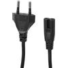 Vexnaro 2m Cavo di Alimentazione C7 2 Poli, Power Cable con Spina Euro 2 Pin Tipo C, Cavo Elettrico Figura 8, Compatible con JBL PartyBox 110/310/710, Xbox, Lettori Blu-Ray DVD