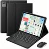 QYiiD Custodia Tastiera per Lenovo Tab P11 2nd Gen Case 11.5 (TB350FU / TB350XU) 2023, Trackpad Multi-Touch, Italiano QWERTY Tastiera Blutooth Rimovibile con Mouse Blutooth 2,4G，Nero