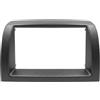Tecmedia Mascherina Autoradio 2 DIN Compatibile con Lancia Ypsilon 2003-2011 - Telaio Adattatore Plancia Auto con Clip di Fissaggio Colore Grigio Scuro