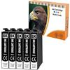 Starlet24 5 Cartucce Nero Compatibili con Epson XP3200 XP2200 Nero BK | per Expression Home XP-2200, XP-2205, XP-3200, XP-3205, XP-4200, XP-4205, Workforce WF2910DWF, WF2930DWF, WF2935DWF