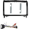 IENQBVL Per Mercedes Per BENZ B200 CLASSE A W169 CLASSE B W245 2005-2011 Autoradio Android MP5 Con Cornice 2 DIN Da 9 Pollici Mascherina Autoradio(Frame Cable Canbus)