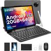 DOOGEETab Tab A9+ Android 16 Tablet 11 Pollici, Unisoc T7200 Octa Core, 8580mAh, 90Hz-1080P, Gemini AI,20GBRAM+64GB/2TB TF/Widevine L1/WiFi 5/Face ID, Tablet con Tastiera,Penna, Mouse, Case-Grigio
