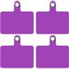 TBOC 4X Toppe di Fisaggio Universali Ricambio per Cordino Laccio Telefono Cellulare [Toppa Viola] Porta Corda Cordini Cellulare da Collo con Tracolla Catena per Accessori Smartphone