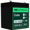 Green Cell AGM 12V 4,5Ah VRLA Batteria al Piombo per Casse e Bilance | Per Giocattoli per Bambini, Tosaerba, Sistemi di Allarme e Antincendio, Telecamere di Sorveglianza e Telecomunicazioni