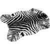 TOYANDONA Tappeto Zebrato a Forma di Pesce, Antiscivolo, Acrilico | Ingresso e Pavimenti Lisci, Leggero e Decorativo, Design Chiaro e Adorabile per Anziani
