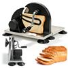 Zinueen Tagliapane pieghevole manuale, affettatrice pane con ventose, spessore di taglio regolabile in modo continuo 1-20 mm, base regolabile, 4 ventose, per pane, formaggio, baguette, cottura