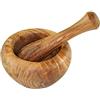 D.O.M. Die Olivenholz-Manufaktur D.O.M.® Mortaio ca. 10 cm in legno d'ulivo