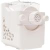 Repomanda Macchina per pasta completamente automatica, 180 W, 220 V, 9 forme, 55-60 giri/min, 500 g, bianco, salvaspazio, incl. stampo per gnocchi, 3 misurini per pasta vegetale, pasta fatta in casa