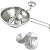 FytStycale Passaverdure Manuale in Acciaio Inox Duraturo, Passapomodoro, Piccolo | Passaverdure a Manovella Versatile, Azione di Rotazione Fluida, Facile da Pulire, per Vellutate, Puree, Salse