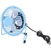 Topiky Mini Ventilatore USB Portatile Silenzioso, Ventilatore da Tavolo con Rotazione di 360°, da Tavolo per Ufficio Domestico per il Raffreddamento della Camera da Letto (BLUE)