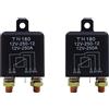 No 2X Relè Auto 12V 250A Tipo Continuo Interruttore di Controllo Batteria Moto3204