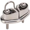 Eurowagens Pattino Per Scotta Barca Cam Cleat 316 Acciaio Inox Lucidato 10mm Cavo