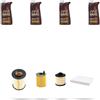 HOFFCAR Kit tagliando 4 FILTRI e 4L OLIO M compatibile con Ford Kuga II 1.5 Tdci 88kw dal 2016