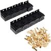 NITAGO Set Da 10 Pezzi di Porta Relè a 5 Pin per Auto E Veicoli con Connettore Da 6,3 Mm.