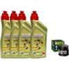 Generico Kit Tagliando Olio 4 LITRI 10W-40 Power 1 Filtro olio compatibile con Suzuki GSR 600 2004-2010
