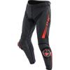 DAINESE Super Speed 2.0 Pantaloni di pelle da motocicletta, nero/rosso, 52