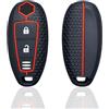 Kesiku Custodia per chiave dell'auto, per Suzuki, Swift, Vitara | Cover per chiave per Suzuki Swift Vitara Grand Vitara II SX4 Baleno Kizashi Jimny Ignis, colore nero