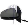 MAX MMB140-R Specchietto retrovisore esterno convesso Regolazione:comando cavo flessibile Dx Compatibilità con SMART FORTWO Coupé 451 FORTWO Cabrio 451