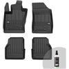 FROGUM ProLine 3D Set Esclusivo di tappetini auto per Jeep Compass II dal 2016 | Materiale TPE durevole | Bordini più alti
