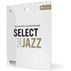 D'Addario Ance D'Addario Organic Select Jazz, taglio francese, per sax soprano, durezza 2 Soft, con custodie singole, confezione da 3