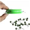 Generic 10 perni per amo da pesca alla carpa, 12 mm, in plastica, colore: verde | Struttura in plastica resistente, resistente alle intemperie, uso di lunga durata, presa sicura del gancio, colore verde