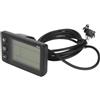 Honseadek S866 LCD E-Bike Display 24V-48V 7-Pin Retroilluminazione | Mostra velocità, chilometraggio, livello assistenza, codici di errore, retroilluminazione regolabile per visibilità giorno